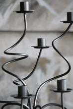 Load image into Gallery viewer, Abstract Wavy Metal 6 Arm Candle Holder Centerpiece Candelabra
