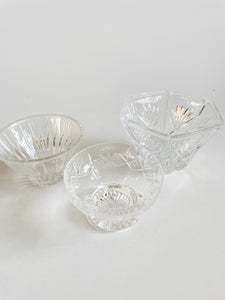 Trio of Crystal Bowls