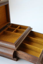 Load image into Gallery viewer, Vintage Mele Designs Wooden Jewelry Box
