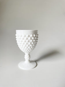 Hob Knob Milk Glass Planter