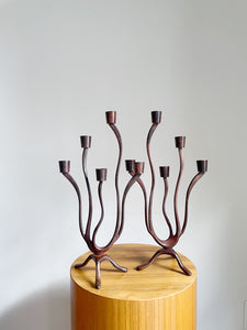 Mid Century Modern Brutalist Candlestick Holders