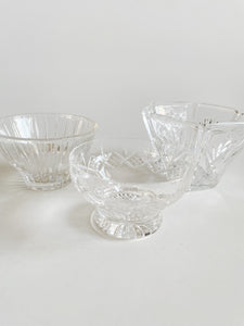 Trio of Crystal Bowls