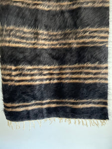 Angora Goat Hair Blanket // Kilim Rug