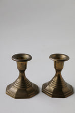 Load image into Gallery viewer, Pair of Brass Candlestick Holders
