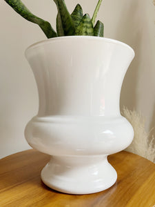 White Resin Planter