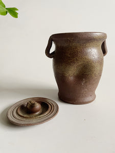 Two -Handled Handmade Pinched jar /vase