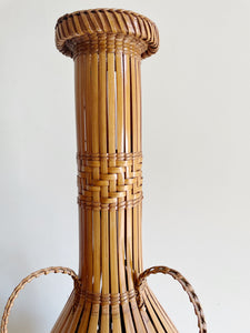 Rattan Floor Vase