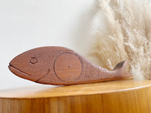 Load image into Gallery viewer, Carved Wooden Fish Wall Decor
