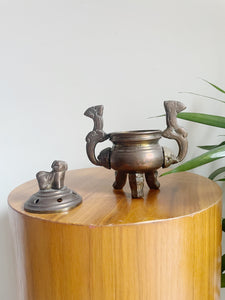 Brass Foo Dog Incense Burner