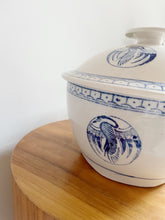 Load image into Gallery viewer, Ceramic Crane Motif Lidded Bowl
