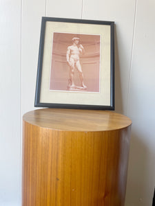 Framed Photograph of Statue of David