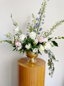 Brass Footed Fruit Bowl