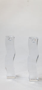 Squiggle Crystal  Candlesticks