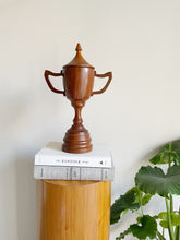 Load image into Gallery viewer, Turned Wood Lidded Urn/ Vase / Planter
