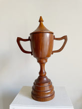 Load image into Gallery viewer, Turned Wood Lidded Urn/ Vase / Planter
