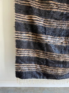 Angora Goat Hair Blanket // Kilim Rug