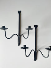 Load image into Gallery viewer, Pair of Wrought Iron Sconces
