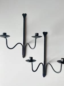 Pair of Wrought Iron Sconces