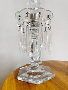 Pair of Heisey Crystal  Candlesticks