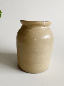 Antique Ivory Stoneware Vase